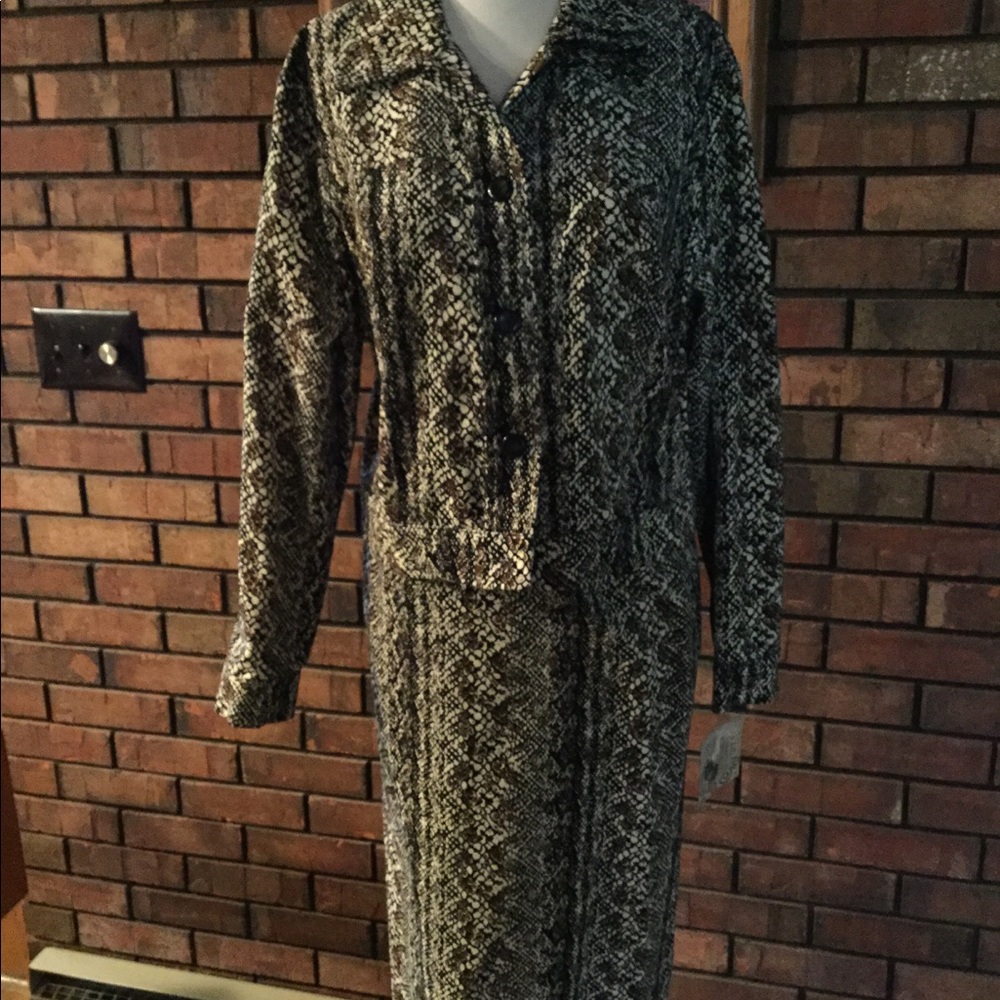2pc. Faux python suit
